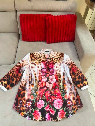 Camicia Blusa Donna Animalier Floreale