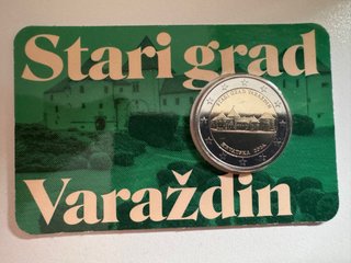 2 euros Croacia 2024 Coincard Varaždin