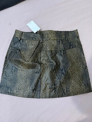 Minigonna Mango effetto pitone similpelle