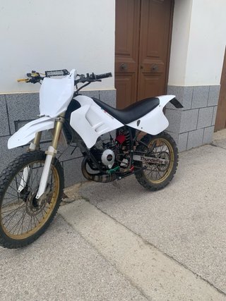 Rieju RR Enduro/Motocross Blanca y Dorada