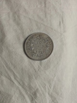 Moneda Plata 10 Euros Francia 1967