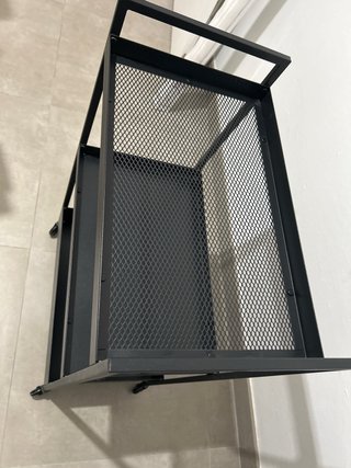 Carro Estantería Metálico Negro Ikea