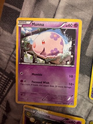 Lote Cartas Pokémon Antiguas Munna, Cinccino, Audi
