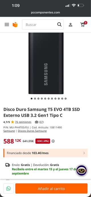 Samsung SSD T5 EVO 4TB Portable