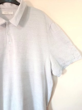 Polo Cortefiel manga corta texturizado gris