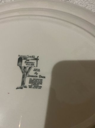 3 Platos Johnson Bros Cerámica