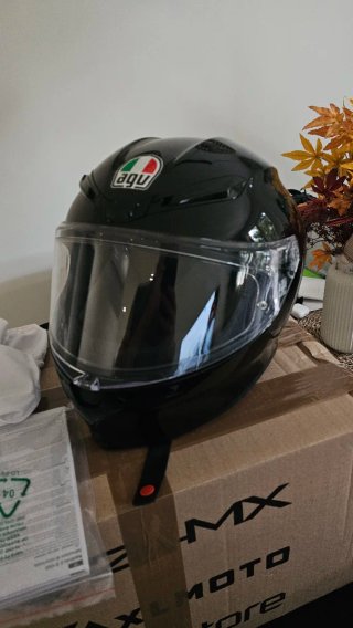 Casco Moto AGV K6S Negro Brillo talla L