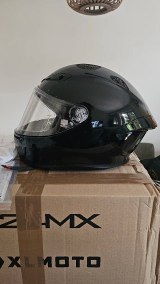 Casco Moto AGV K6S Negro Brillo talla L
