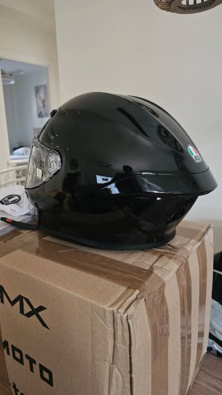 Casco Moto AGV K6S Negro Brillo talla L