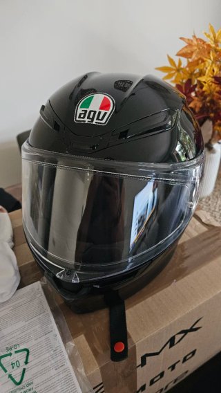 Casco Moto AGV K6S Negro Brillo talla L