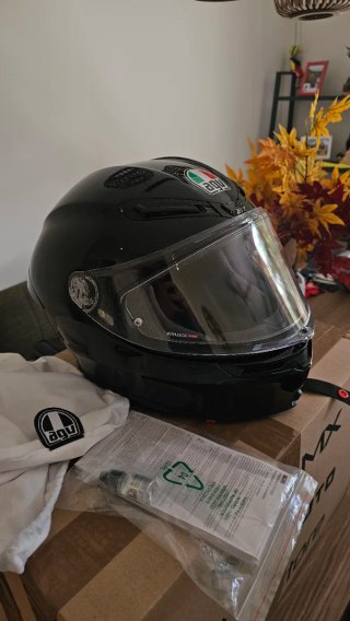 Casco Moto AGV K6S Negro Brillo talla L
