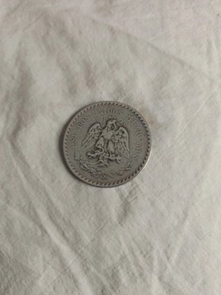 Moneda 1 Peso Plata 1945 México