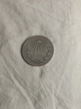 Moneda 1 Peso Plata 1945 México