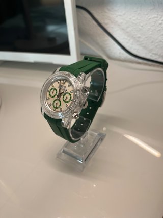 Reloj Seiko mod Daytona Transparente Verde