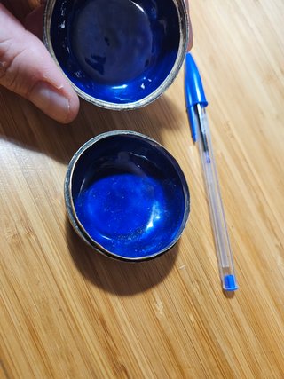 Caja estilo Cloisonné azul