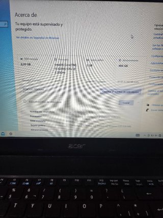 Ordenador portátil Acer negro