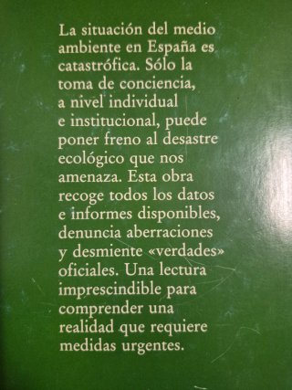 LIBRO NATURALEZA Y ECOLOGÍA EN ESPAÑA