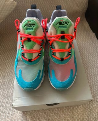 Nike Air Max 270 React Verde/Naranja/Azul