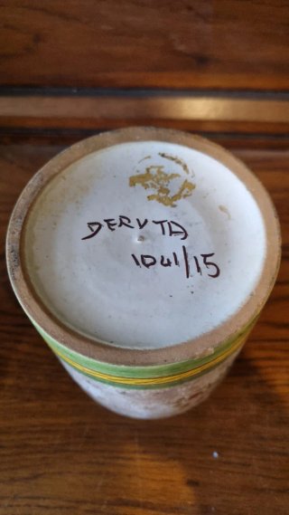 Vaso Deruta Vintage Floreale Ceramica