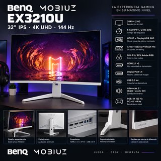 BenQ MOBIUZ EX3210U 32 4K 144Hz Gaming Monitor
