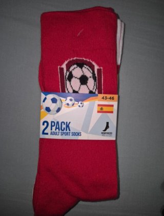 Calcetines Deportivos Adulto 2 Pares Talla 43-46