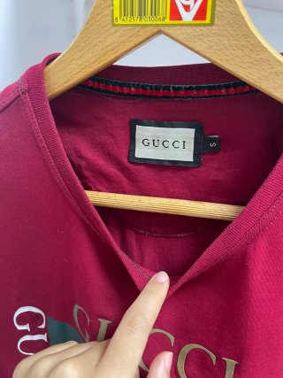 Camiseta Gucci Roja Logo Doble G