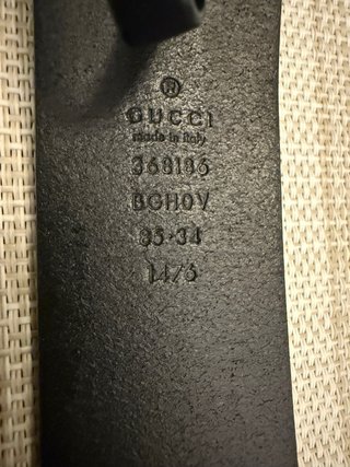 Cinturón Gucci Negro GG Hebilla