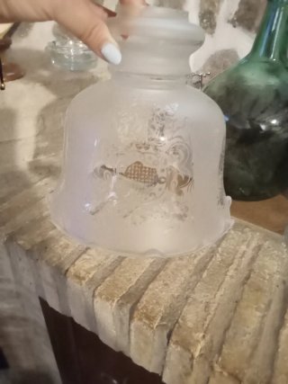 Pantalla de cristal para lámpara