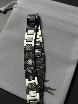 Pulsera Lacoste Plata Nueva