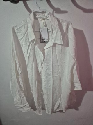 Camisa blanca de lino