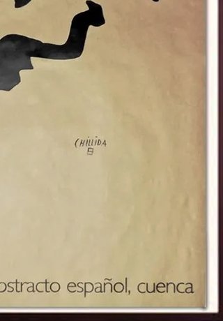 Cartel "Chillida" Litografía Mármol y Plomo, papel
