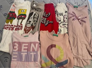 Lote 7 camisetas manga larga talla 9