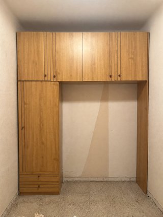 Armario puente de madera para dormitorio