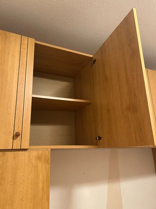Armario puente de madera para dormitorio