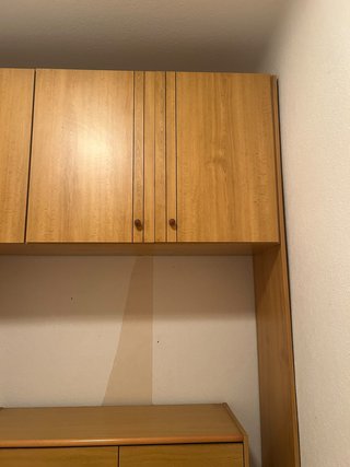 Armario puente de madera para dormitorio