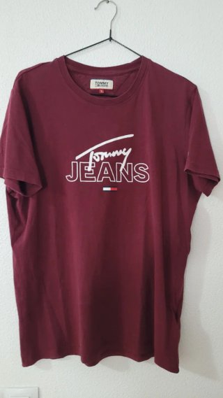 Camiseta Tommy Jeans Roja Talla L