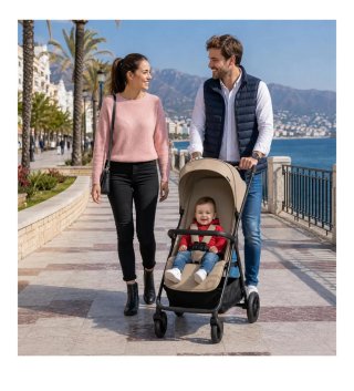 Silla de paseo plegable con una mano.