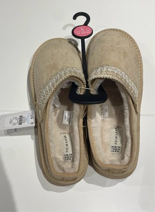 Zuecos Primark Beige T40 Forrados