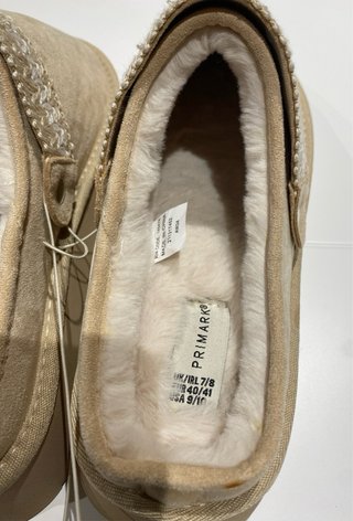 Zuecos Primark Beige T40 Forrados