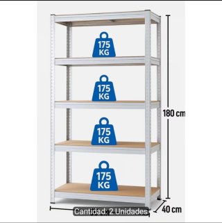 Estantería Metálica 180x90x40 NUEVA!!