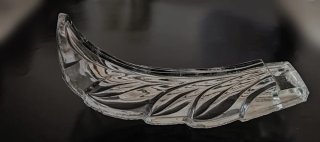 ANTIGUAS HOJAS DE ACANTO DE CRISTAL PARA LÁMPARAS