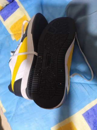 Zapatillas Puma Hombre Blancas Negras Amarillas