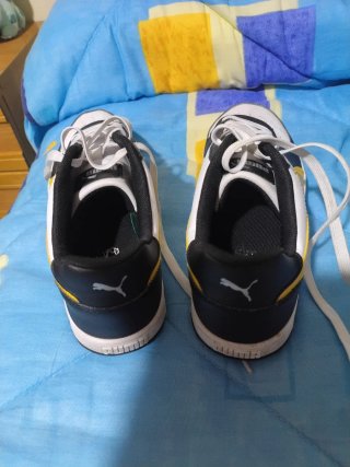 Zapatillas Puma Hombre Blancas Negras Amarillas
