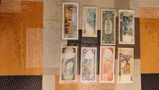 8 Billetes Extranjeros Colección