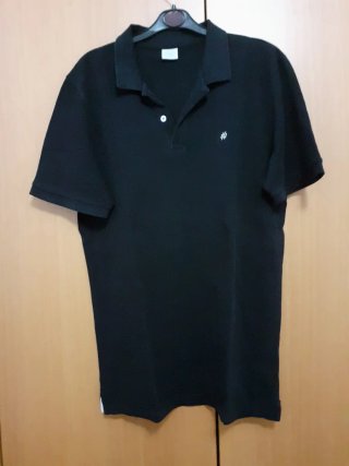 Polo hombre negro