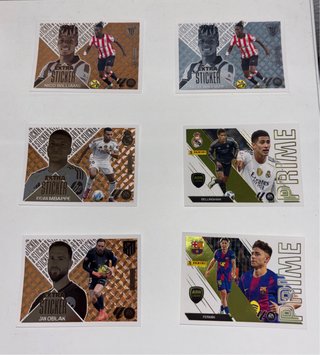 Lote cromos Nico Williams, Mbappé, Oblak, Fermín,