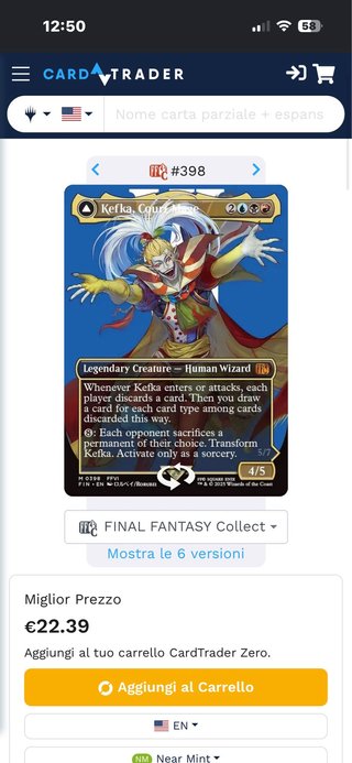 Kefka, Court Mage - Magic The Gathering