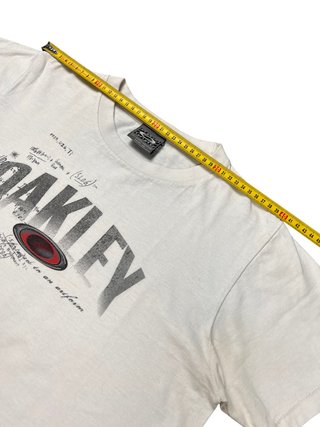 Camiseta Oakley Software Vintage Y2K Blanca Talla