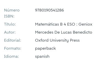 Matemáticas B 4 ESO : Geniox