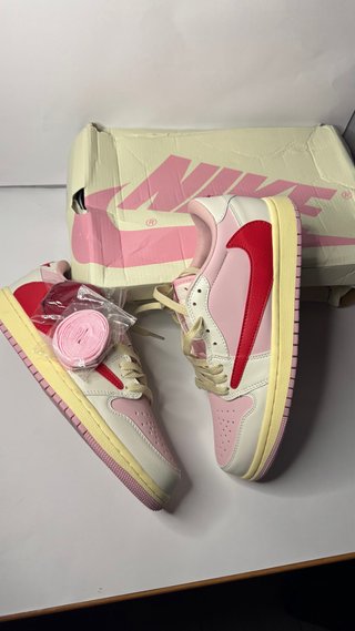 Zapatillas Jordan Talla 40 Rosa y Rojo